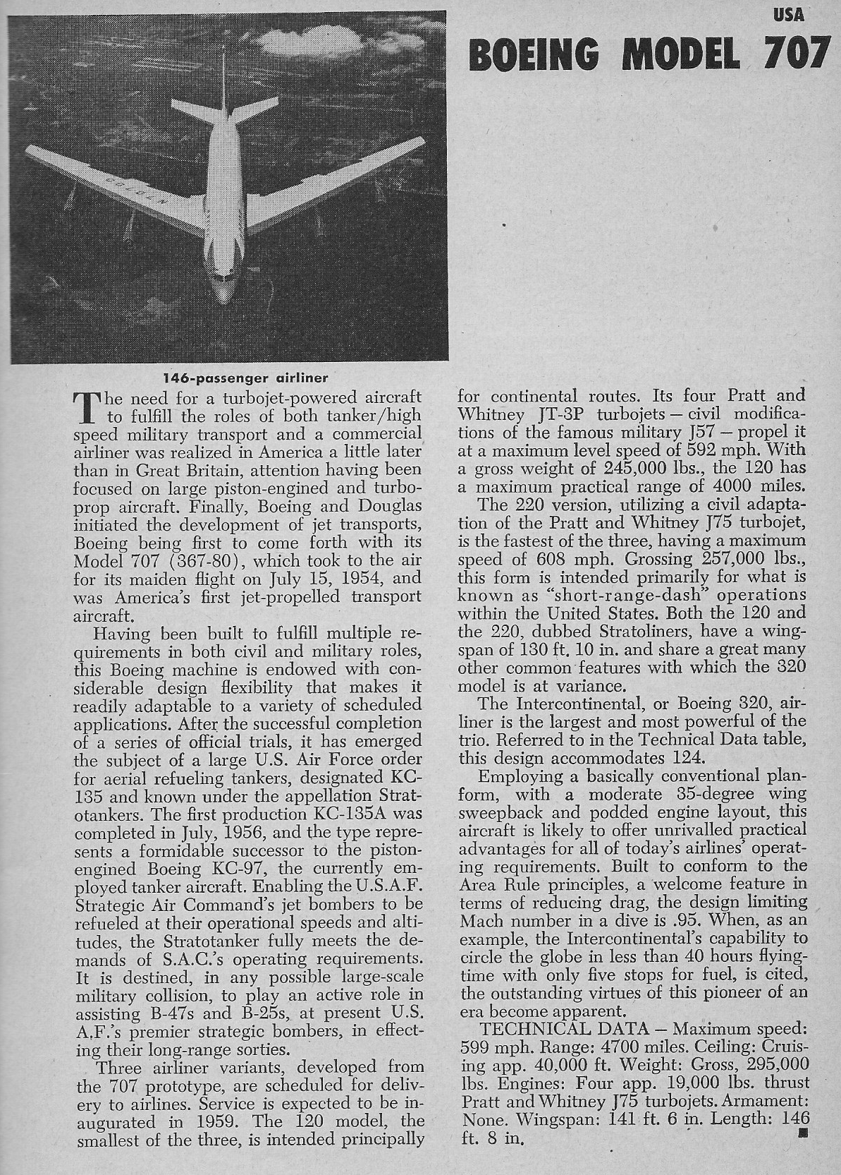 Boeing 707 Article – All Aero