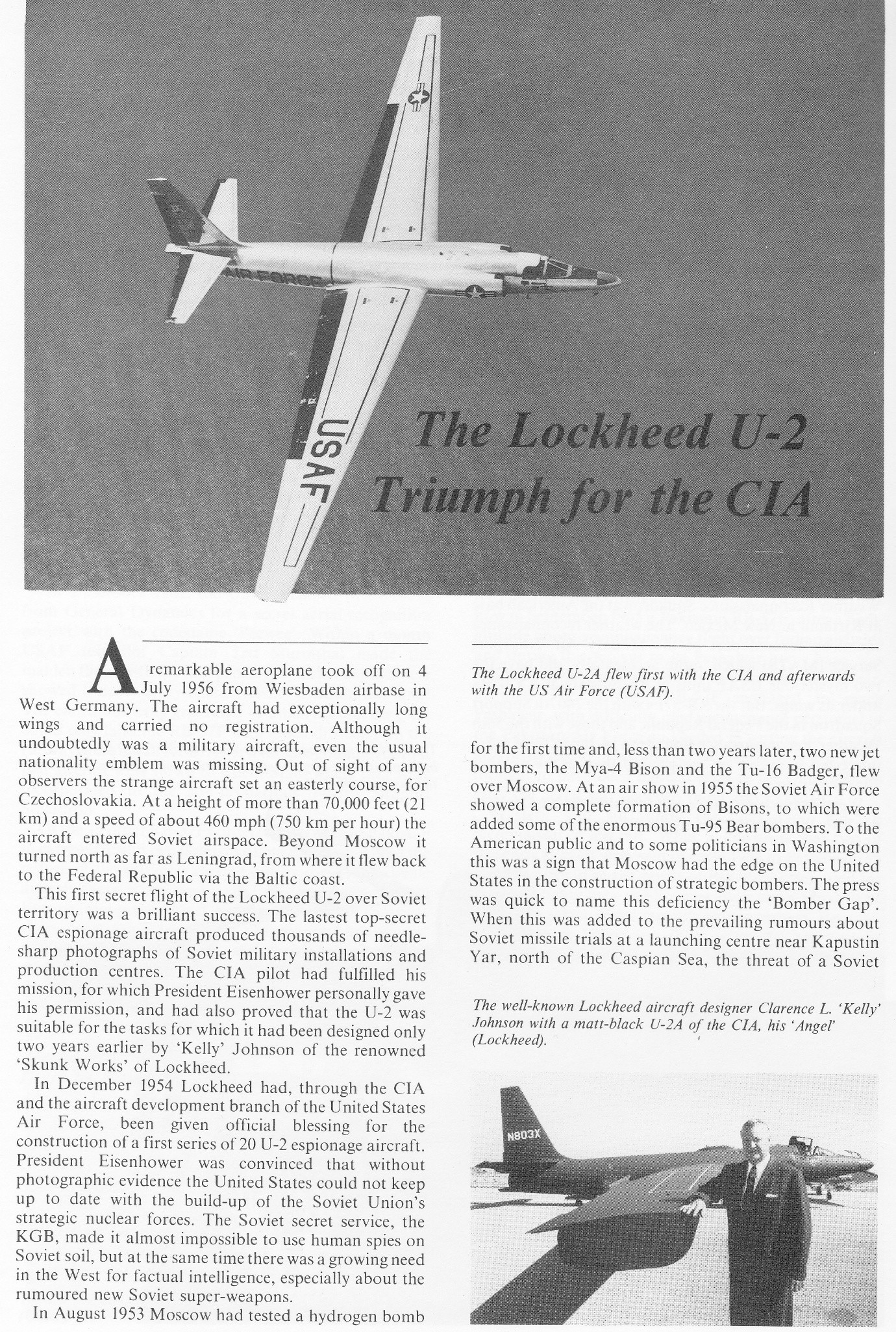 Lockheed U 1 Lockheed U-2 / TR-1 Operations – All Aero