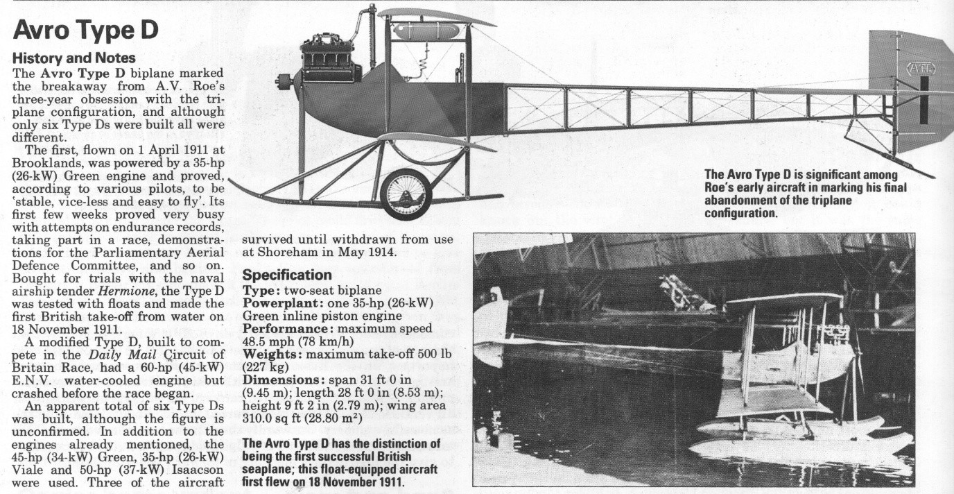 Avro Type D Article – All Aero